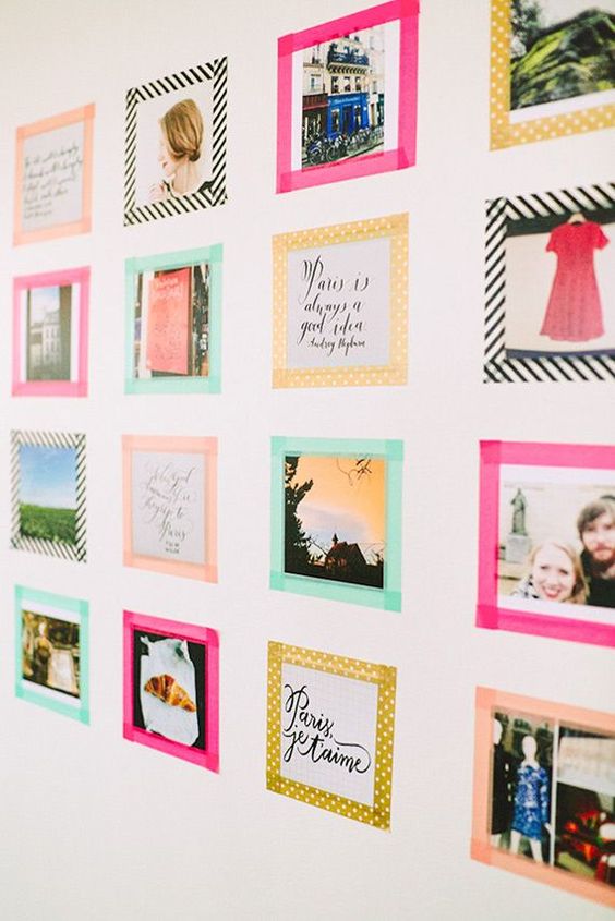 cel rand halsband Je muur opvrolijken met washi tape - Homeplaza Inspiratie