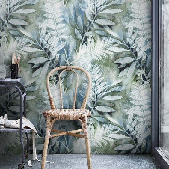 ethisch ONWAAR ontgrendelen Jungle fever met botanisch behang op de muur - Homeplaza Inspiratie